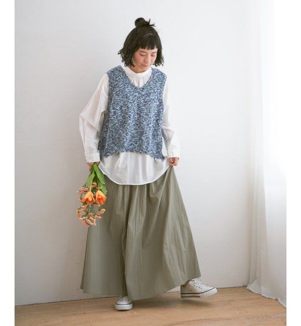 Lbc with Life「ミニブークレ2WAYニットベスト」|ニット・セーター|