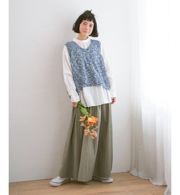 Lbc with Life「ミニブークレ2WAYニットベスト」|ニット・セーター|