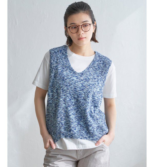 Lbc with Life「ミニブークレ2WAYニットベスト」|ニット・セーター|