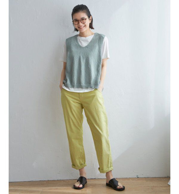 Lbc with Life「ミニブークレ2WAYニットベスト」|ニット・セーター|