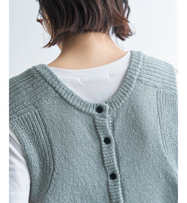 Lbc with Life「ミニブークレ2WAYニットベスト」|ニット・セーター|