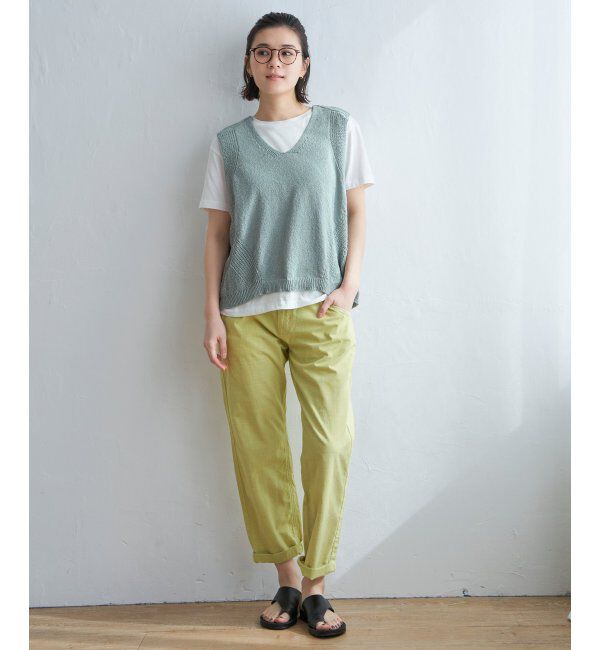 Lbc with Life「ミニブークレ2WAYニットベスト」|ニット・セーター|