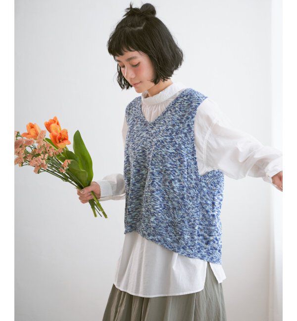 Lbc with Life「ミニブークレ2WAYニットベスト」|ニット・セーター|ソノタD