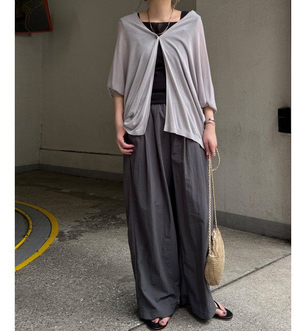 Lbc with Life「さらひやワンボタントッパーカーディガン」|カーディガン|