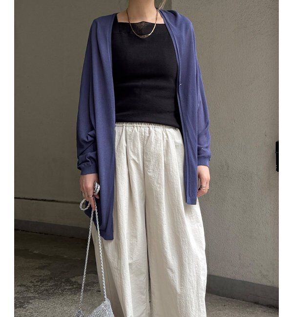 Lbc with Life「さらひやワンボタントッパーカーディガン」|カーディガン|