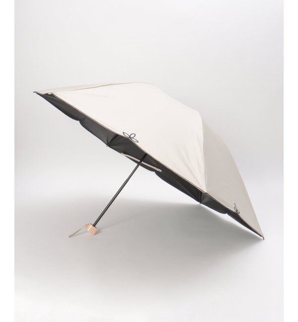 Lbc with Life「Wpc. 遮光ドームワイドスカラップ ミニ 日傘 折りたたみ傘」|傘|ベージュ