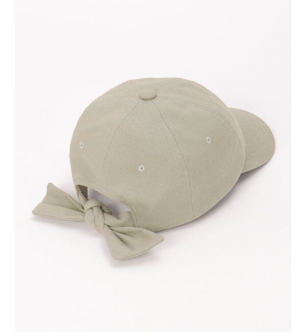 Lbc with Life「リネン混後ろリボンキャップ」|その他|ライトグレー