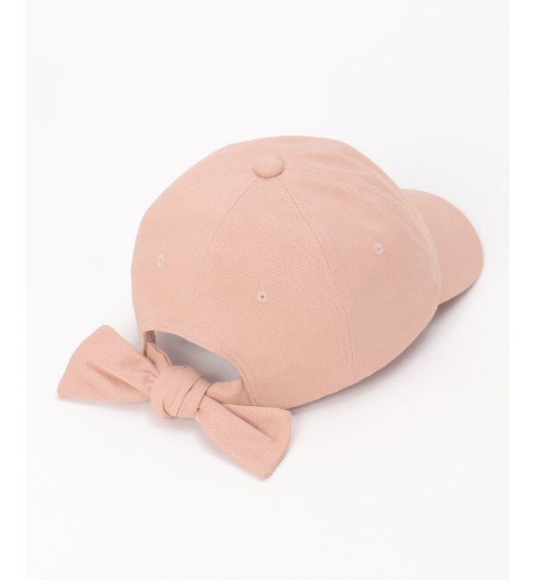Lbc with Life「リネン混後ろリボンキャップ」|その他|ピンク