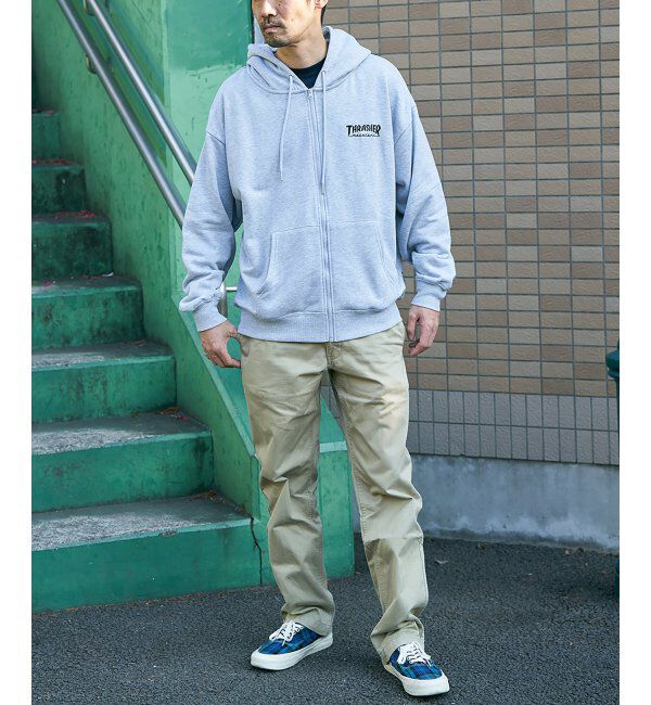 VENCE share style「THRASHER スラッシャー ジップパーカー」|カーディガン|