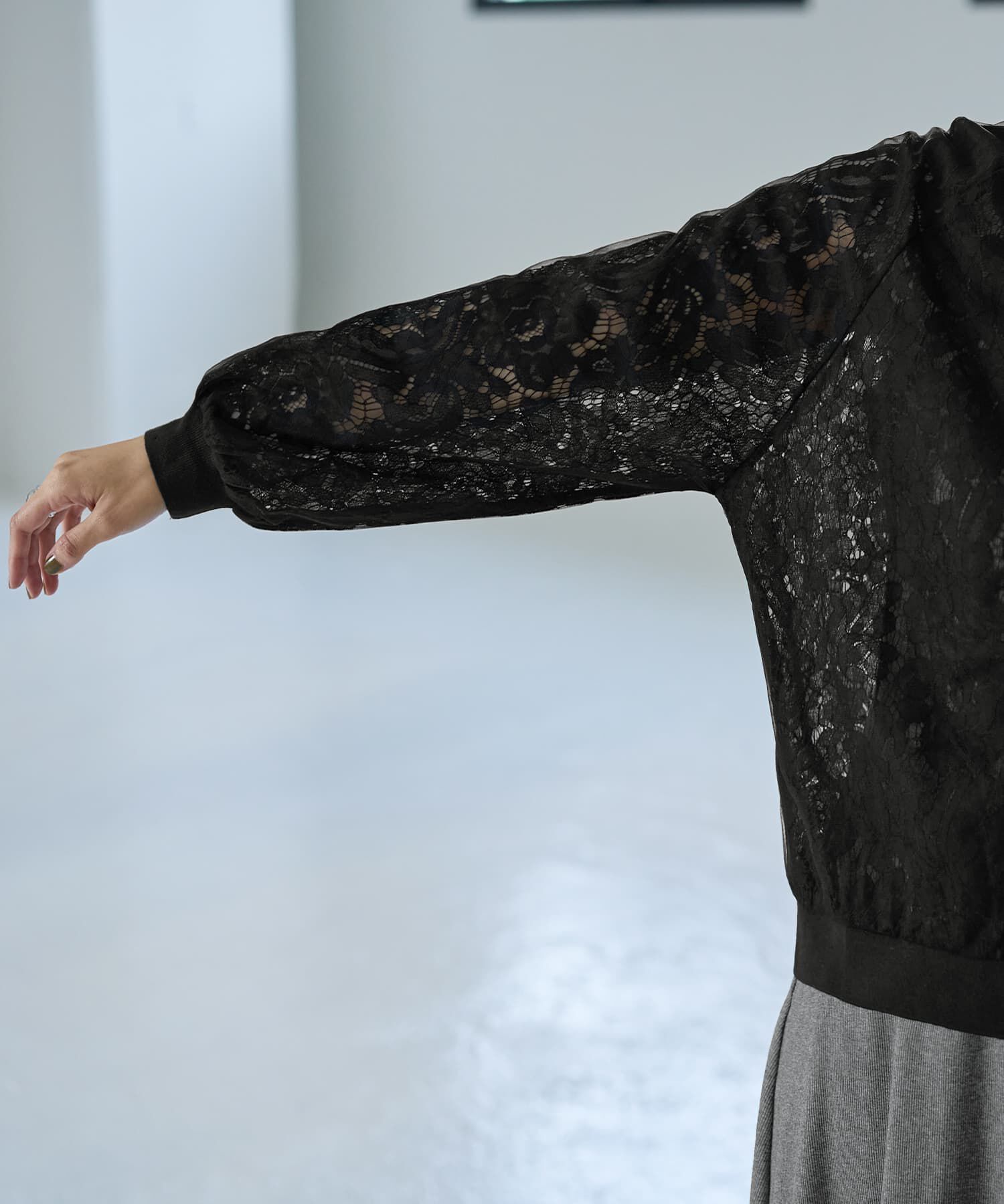 STYLE DELI「レースにチュールを重ねたブルゾン」|その他|