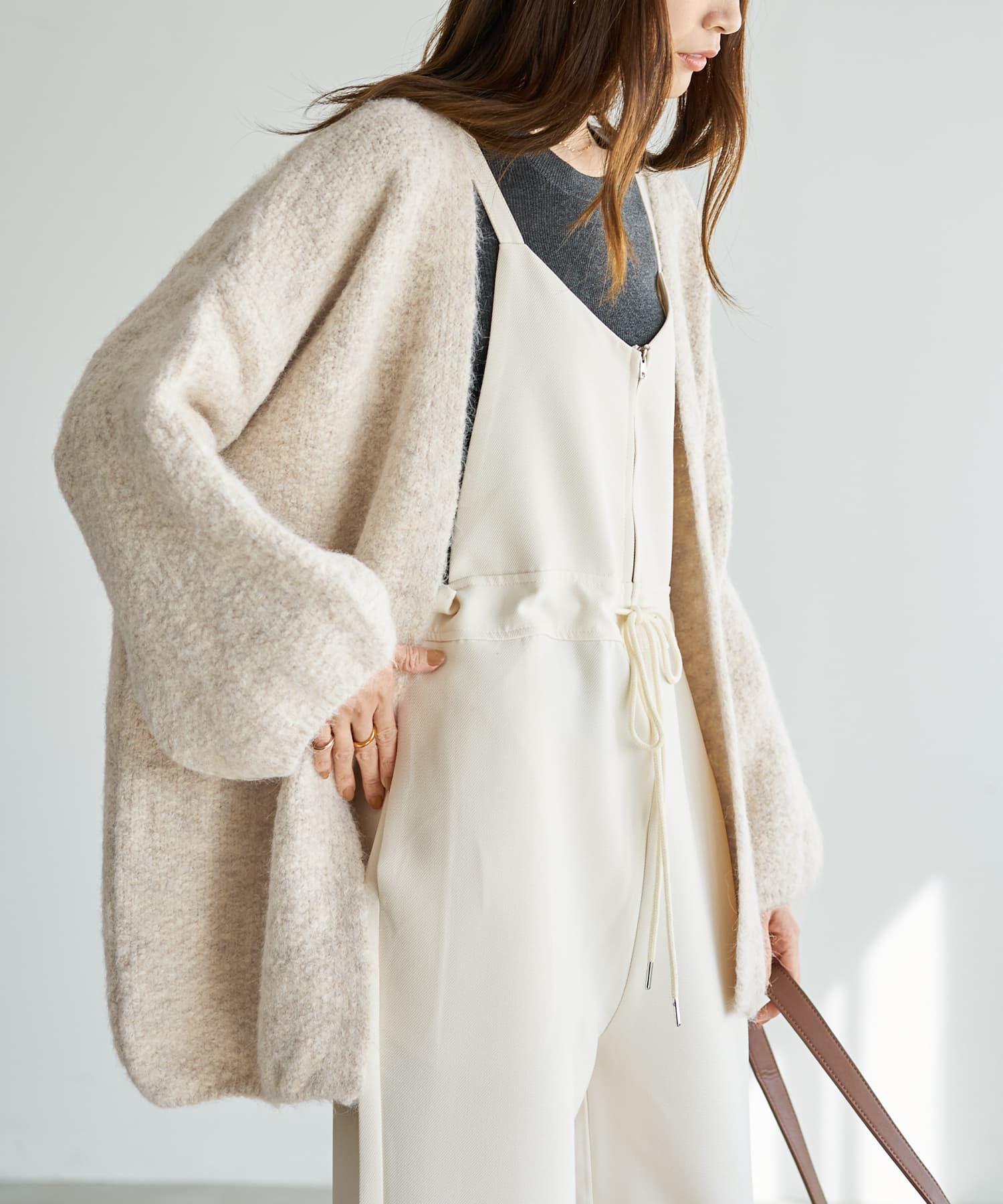 STYLE DELI「ふんわりカーヴィーニットガウン」|ニット・セーター|ソフトカラーミックス