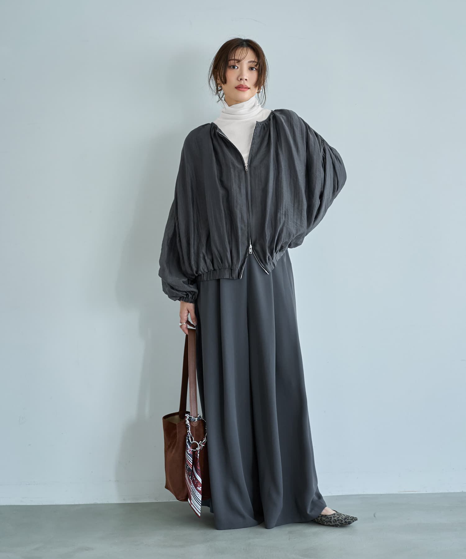 STYLE DELI「便利な楊柳ブラウスブルゾン」|カーディガン|