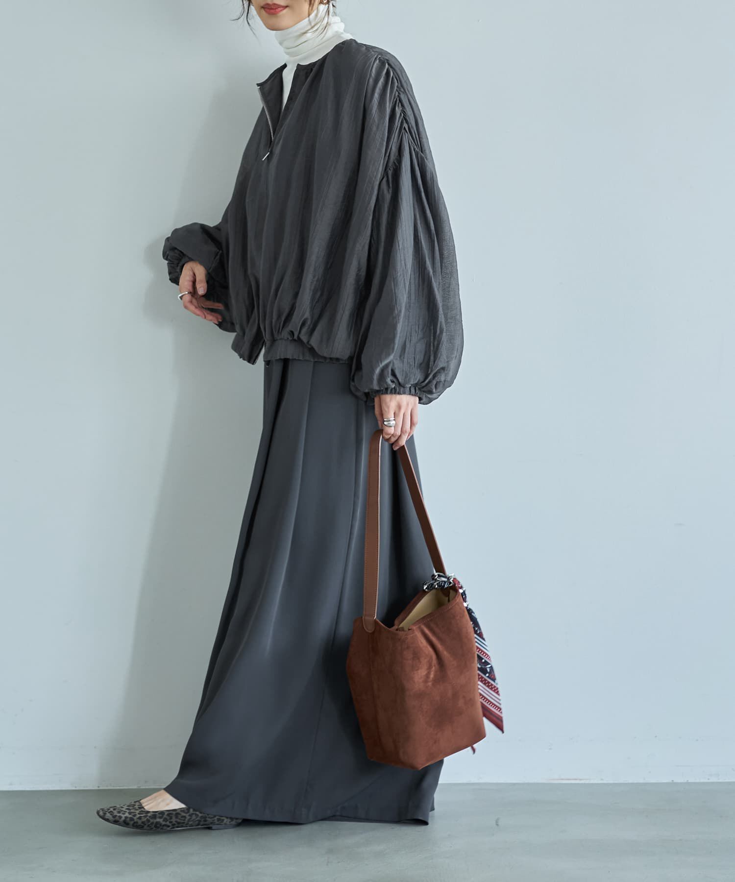 STYLE DELI「便利な楊柳ブラウスブルゾン」|カーディガン|