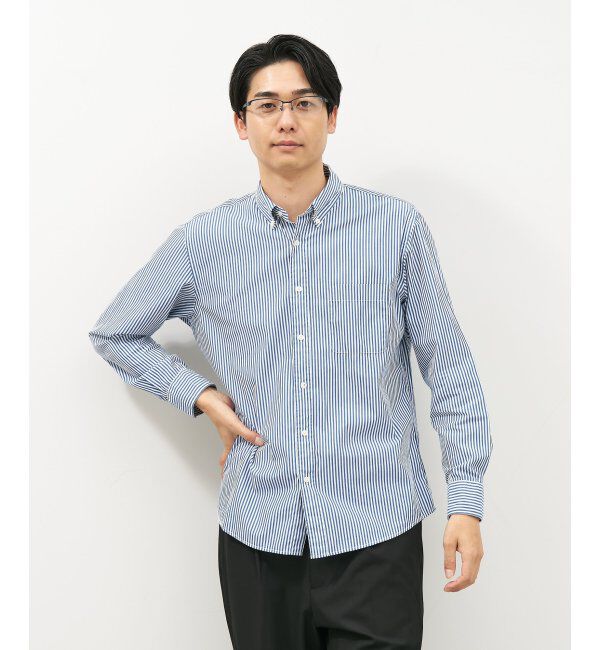  「スクエア型メガネ｜似合うを科学したメガネ(Zoff NEW STANDARD) レンズ交換券付」|メガネ|ネイビー3