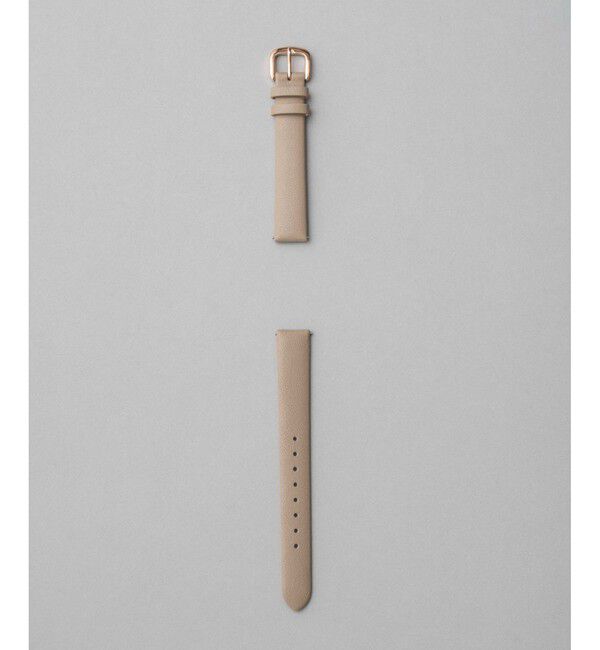 ete「きせかえ ビッグフェイスウォッチ ベルト」|腕時計|ベージュ系その他