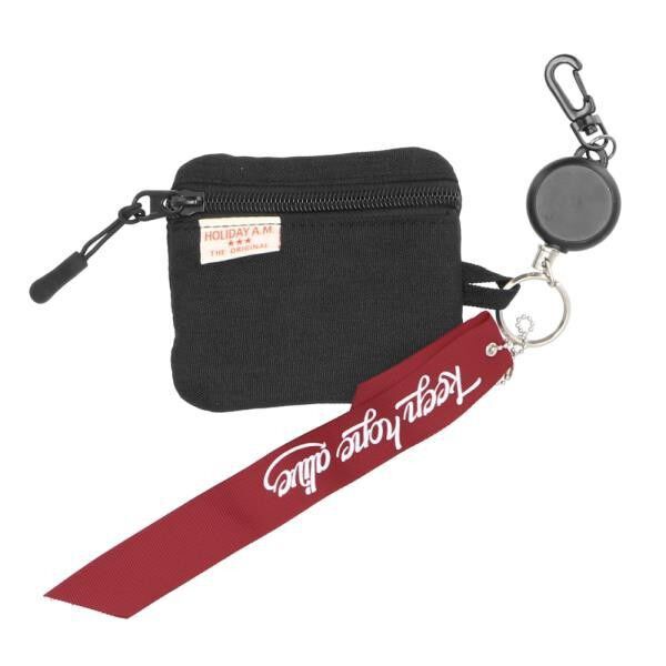 BACKYARD FAMILY「パスケース リール付き 通販 メンズ レディース 小銭入れ icカードケース おしゃれ」|定期入れ|ブラック1