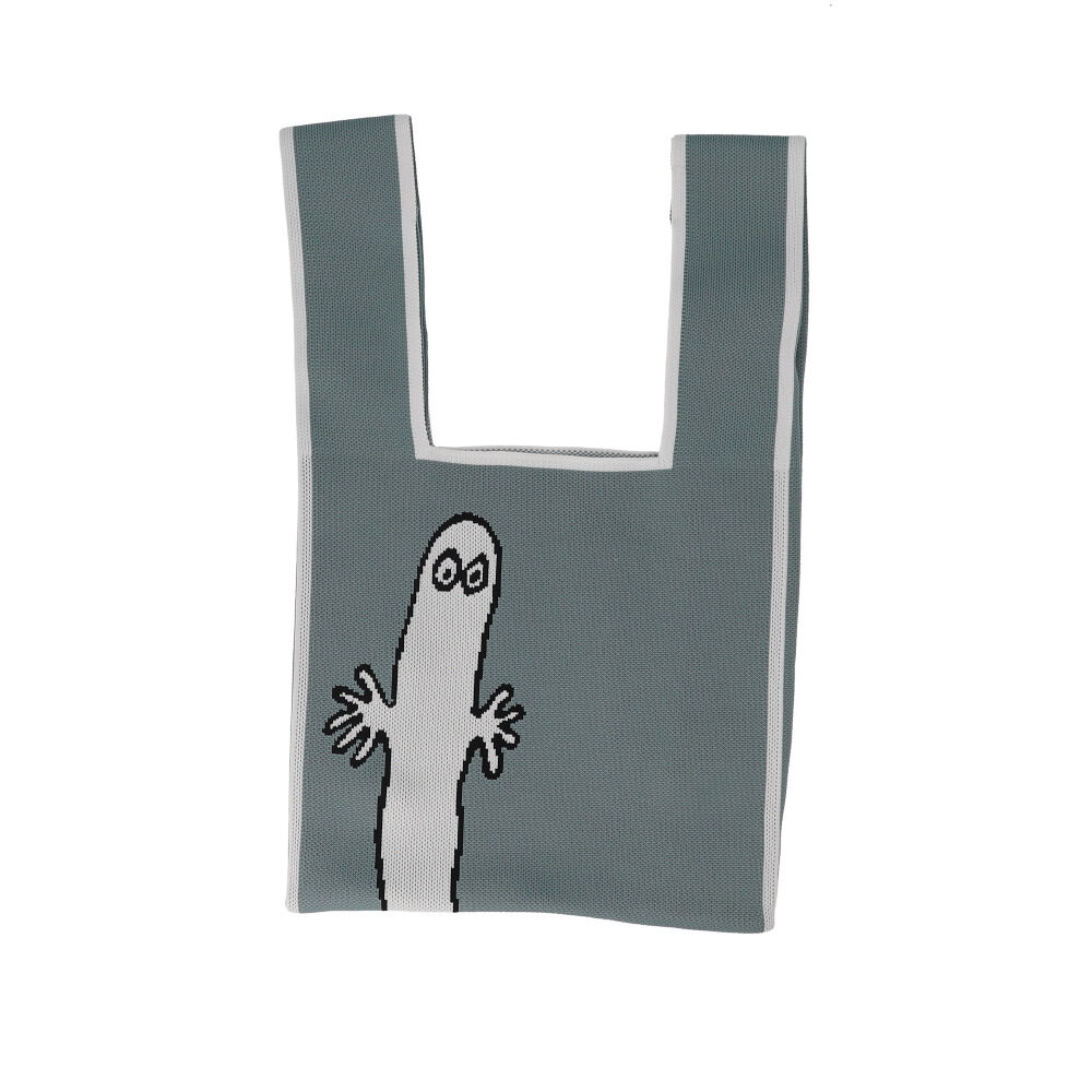 BACKYARD FAMILY「MOOMIN ムーミン ニット マルシェバッグ 通販 マルシェバック 買い物袋 買い物バック」|エコバッグ|グリーン1