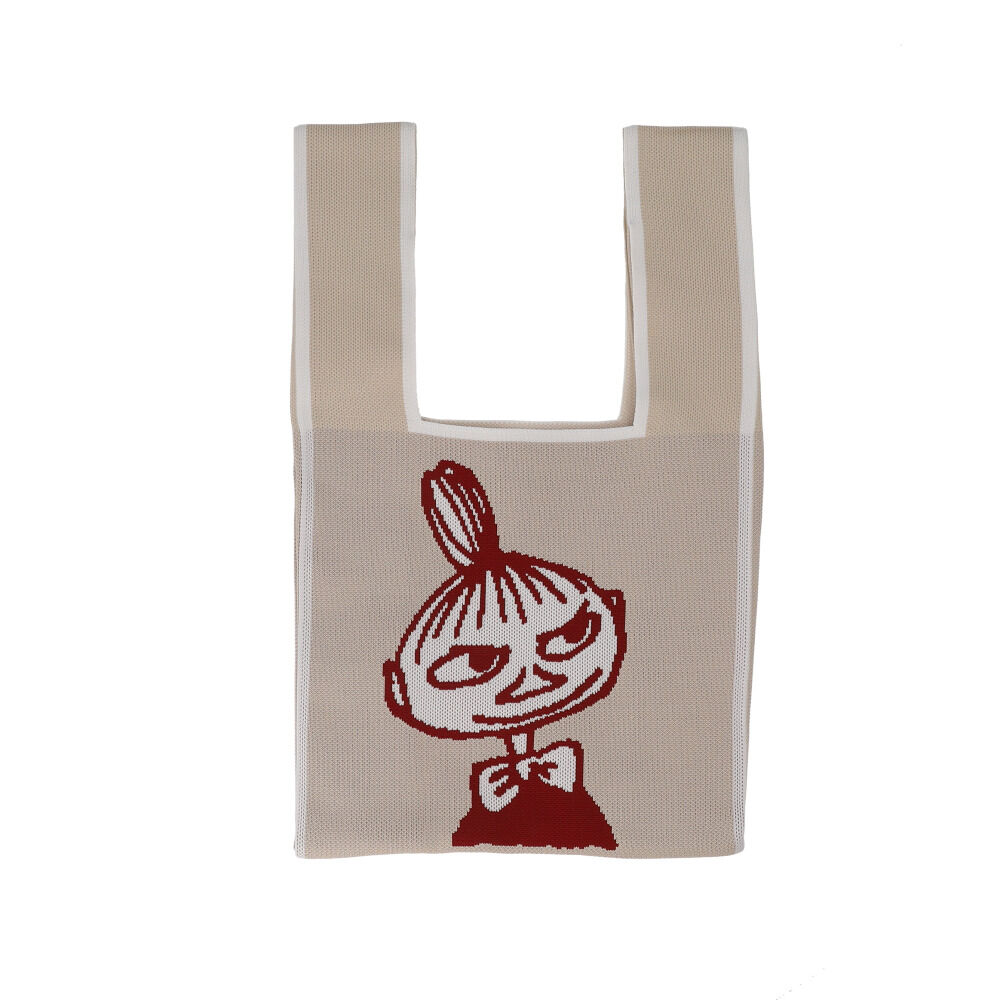 BACKYARD FAMILY「MOOMIN ムーミン ニット マルシェバッグ 通販 マルシェバック 買い物袋 買い物バック」|エコバッグ|ベージュ1