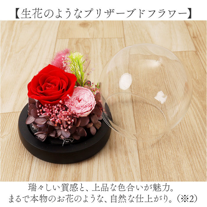 BACKYARD FAMILY「ブリザードフラワ- 通販 フラワーギフト ガラス製 フラワーアレンジメント ガラスドーム お花 花」|その他|