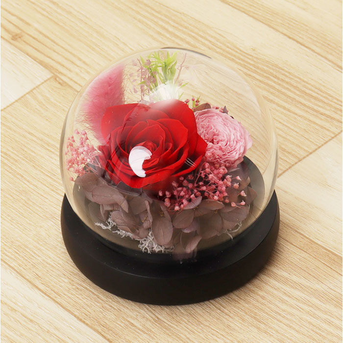 BACKYARD FAMILY「ブリザードフラワ- 通販 フラワーギフト ガラス製 フラワーアレンジメント ガラスドーム お花 花」|その他|