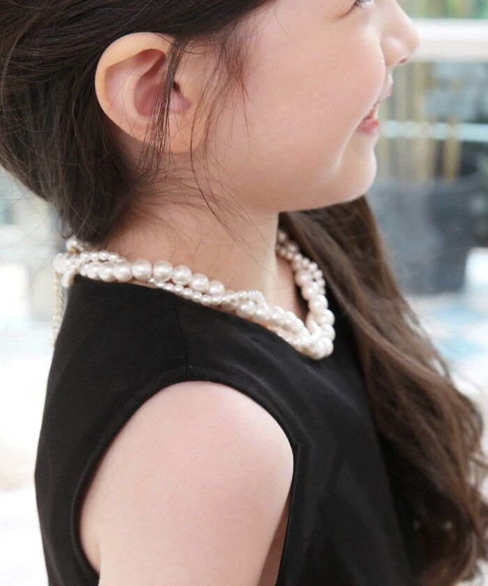 BACKYARD FAMILY「Rora ネックレス キッズ 通販 エリアン パール2連 パールネックレス 首飾り アクセサリー」|その他|