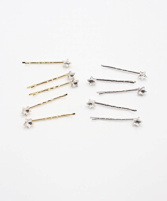 BACKYARD FAMILY「キッズ ヘアピン 星 通販 髪飾り 5個セット 子供 子ども こども 女の子 おしゃれ かわいい」|その他|