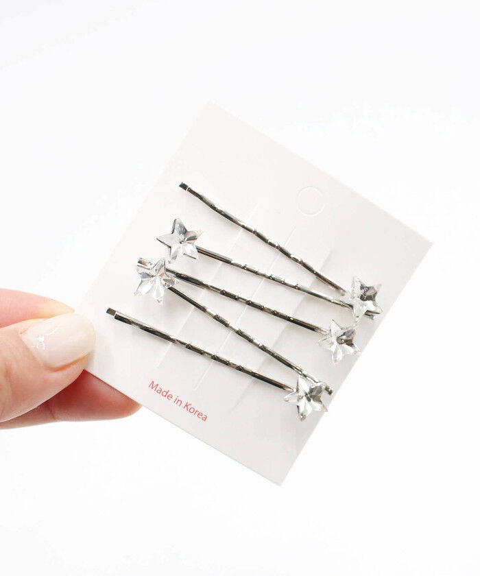 BACKYARD FAMILY「キッズ ヘアピン 星 通販 髪飾り 5個セット 子供 子ども こども 女の子 おしゃれ かわいい」|その他|