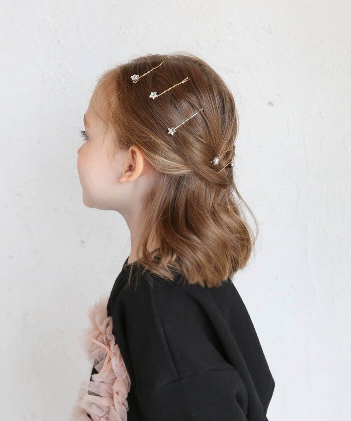 BACKYARD FAMILY「キッズ ヘアピン 星 通販 髪飾り 5個セット 子供 子ども こども 女の子 おしゃれ かわいい」|その他|