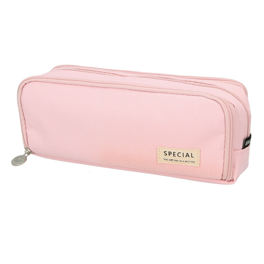 BACKYARD FAMILY「ペンケース 大容量 通販 筆箱 ふで箱 ふでばこ 筆入れ ペンポーチ 多機能 ポーチ 小物入れ」|その他|ピンク1