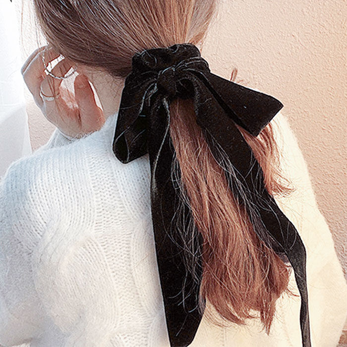 BACKYARD FAMILY「ベロア リボン シュシュ 通販 ダイヤモンドハーツ har-0150 Diamond Hearts」|その他|