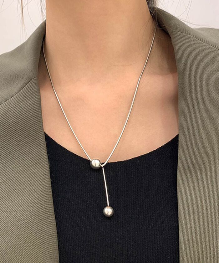 BACKYARD FAMILY「ネックレス レディース シルバー 通販 ペンダント 首飾り アクセサリー ジュエリー ボール」|その他|