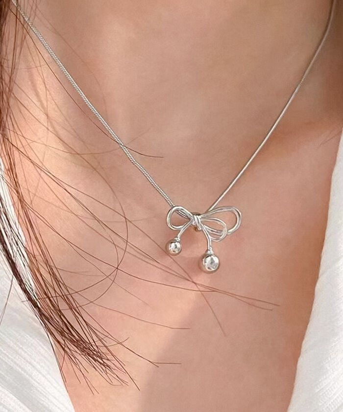 BACKYARD FAMILY「ネックレス レディース シルバー 通販 ペンダント 首飾り アクセサリー ジュエリー リボン」|その他|