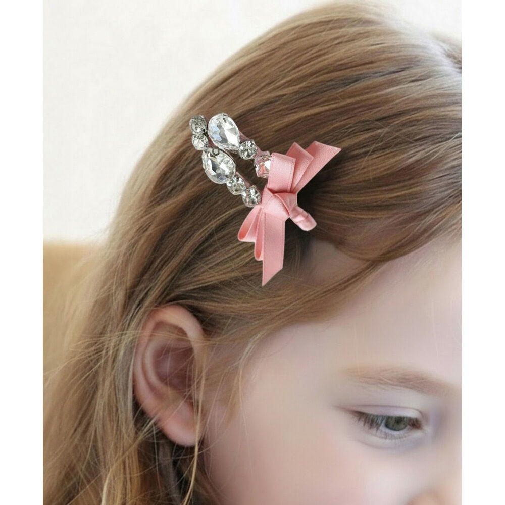 BACKYARD FAMILY「Rora ヘアクリップ キッズ 通販 ラグジュアラス ヘアークリップ 髪どめ 髪留め」|その他|ピンク1