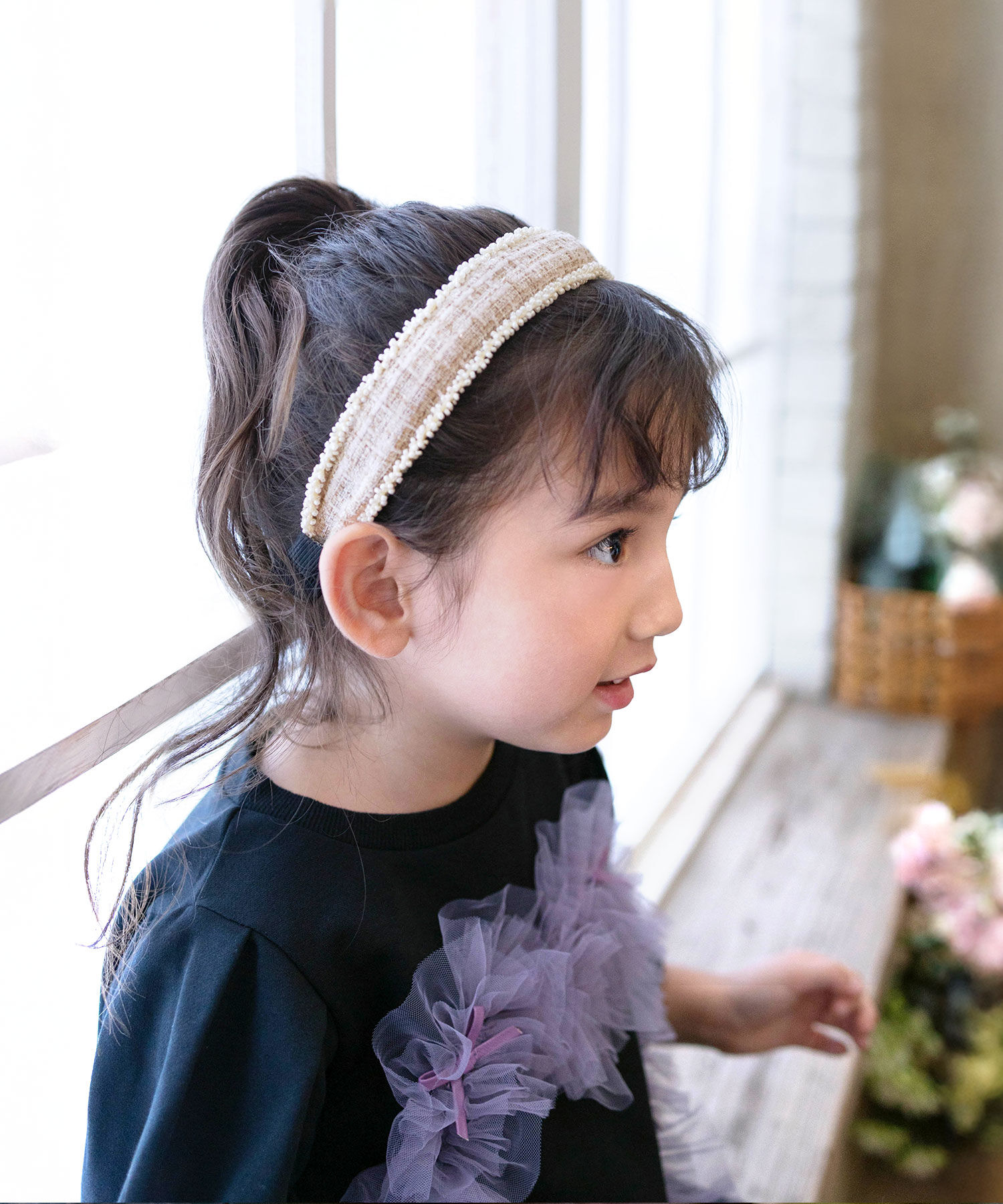 BACKYARD FAMILY「Rora カチューシャ キッズ 通販 モア ツイード 髪飾り 髪留め 髪どめ ヘアアクセサリー」|その他|