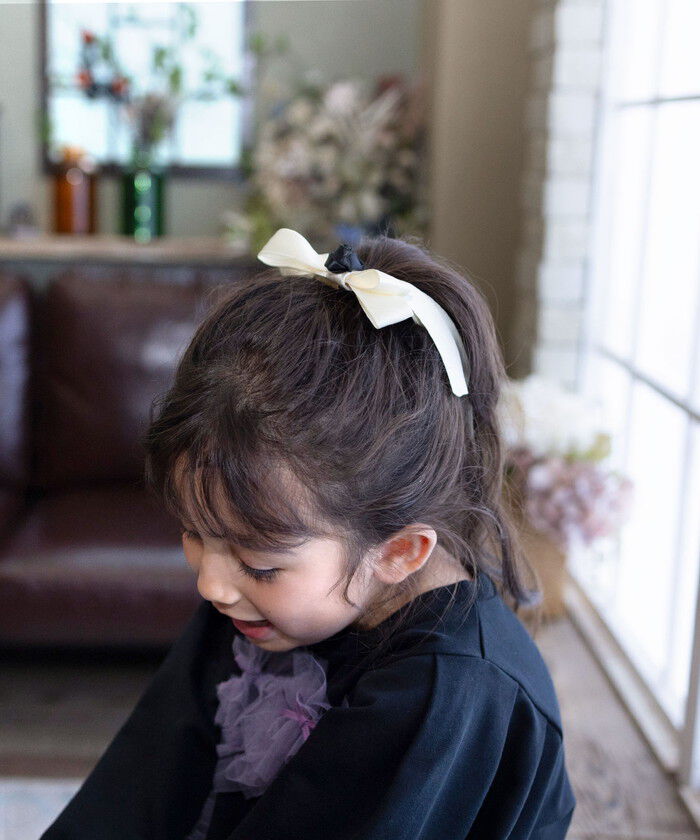 BACKYARD FAMILY「Rora ヘアゴム キッズ 通販 ローズ リボン 髪ゴム 髪飾り 髪どめ 髪留め ヘアアクセサリー」|その他|