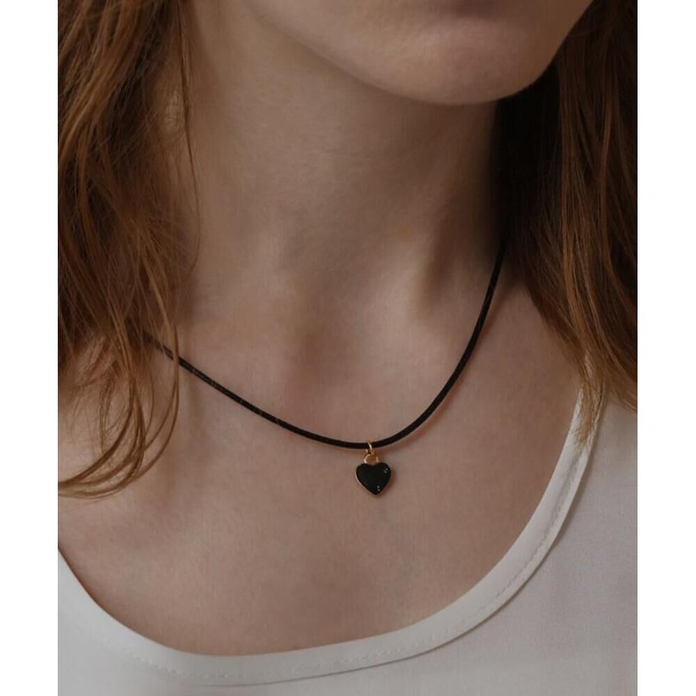 BACKYARD FAMILY「ネックレス ハート 通販 Diamond Hearts ダイヤモンドハーツ ハートネックレス」|その他|ブラック1