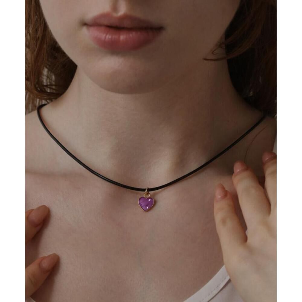 BACKYARD FAMILY「ネックレス ハート 通販 Diamond Hearts ダイヤモンドハーツ ハートネックレス」|その他|パープル1