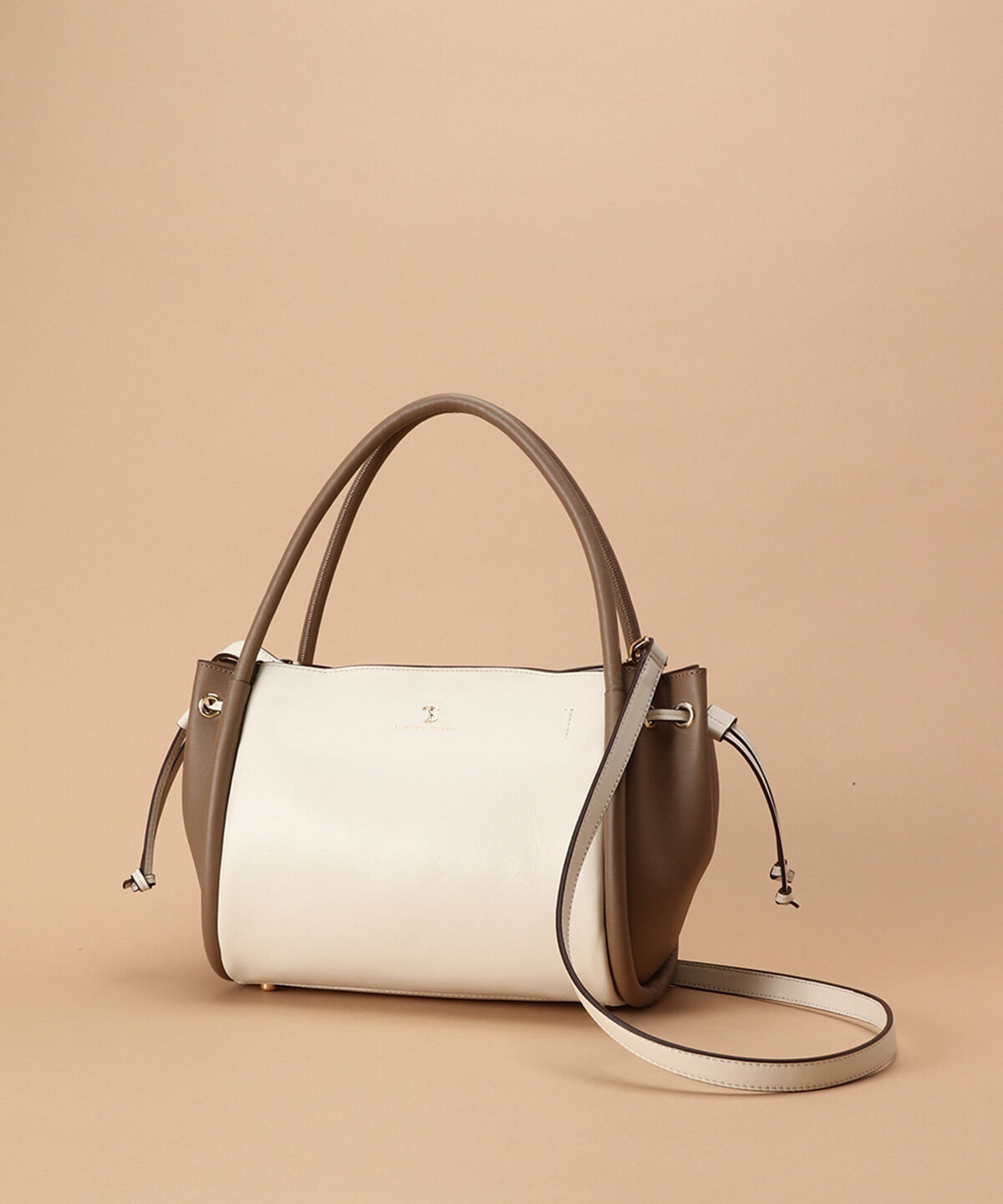 Samantha Thavasa「バイカラーサイド巾着 ハンドバッグ」|ハンドバッグ|