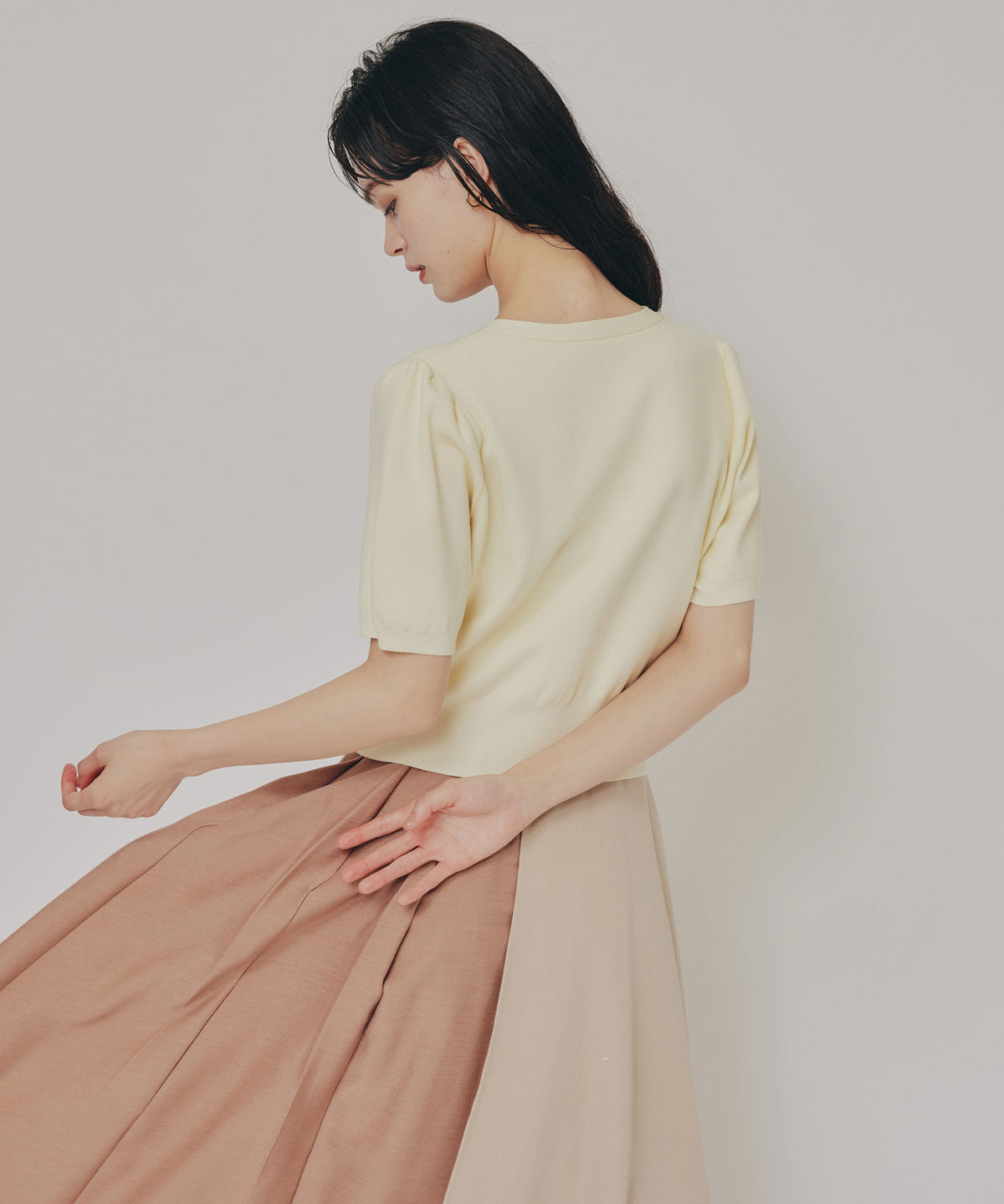 REDYAZEL「ロゴVネックショートスリーブカーディガン」|カーディガン|