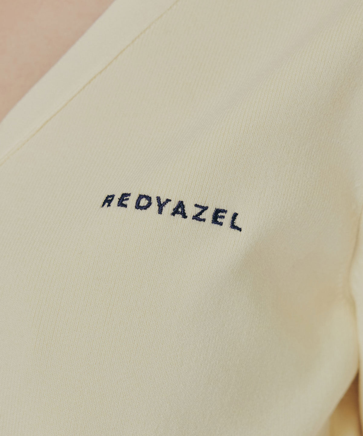 REDYAZEL「ロゴVネックショートスリーブカーディガン」|カーディガン|