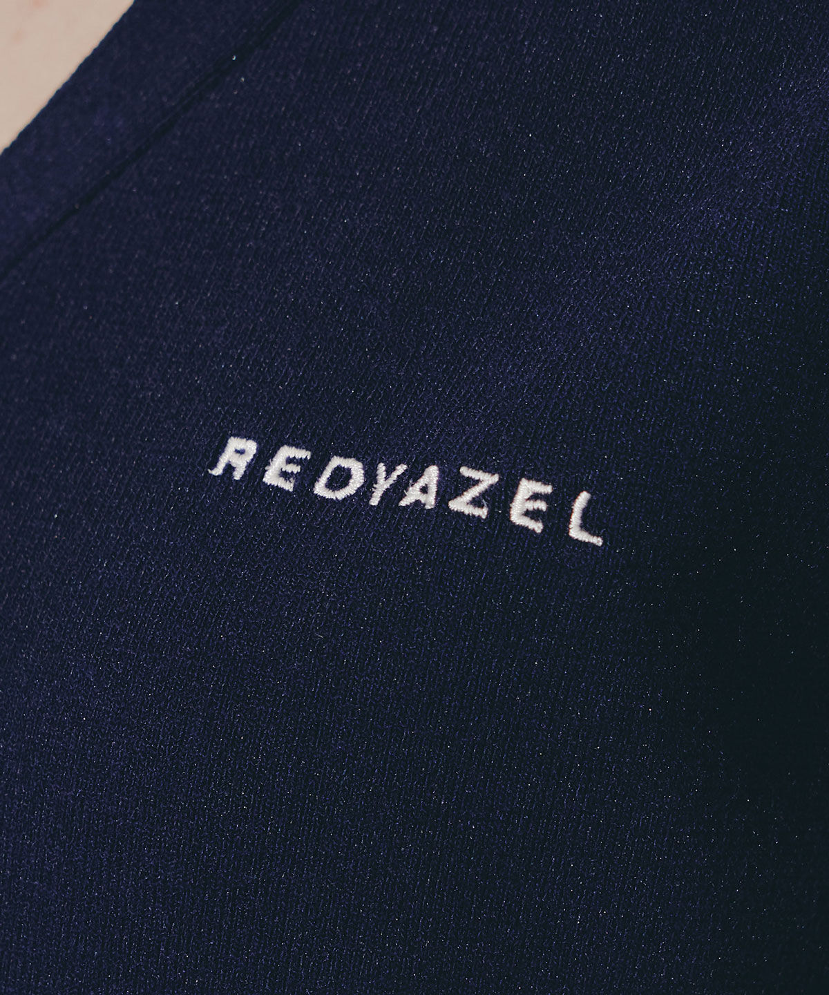 REDYAZEL「ロゴVネックショートスリーブカーディガン」|カーディガン|