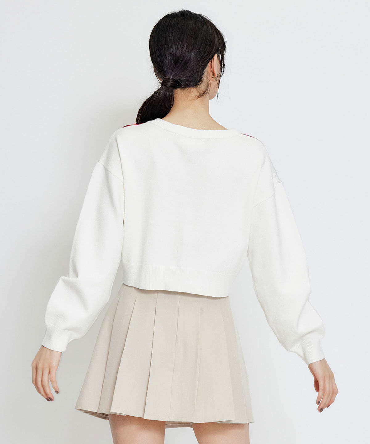 REDYAZEL「Love Me Heart アーガイルニットカーディガン」|カーディガン|