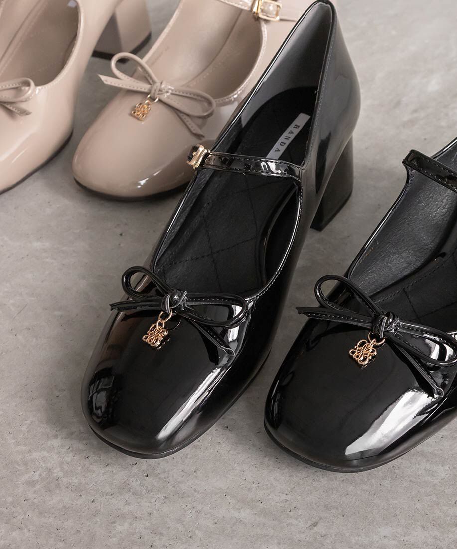  「モノグラムパーツメリージェーンパンプス」|パンプス|