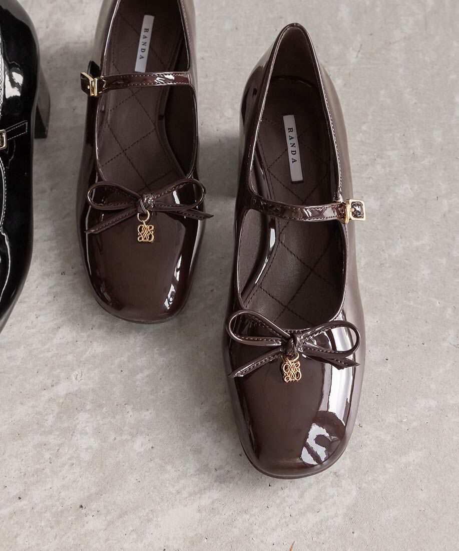  「モノグラムパーツメリージェーンパンプス」|パンプス|