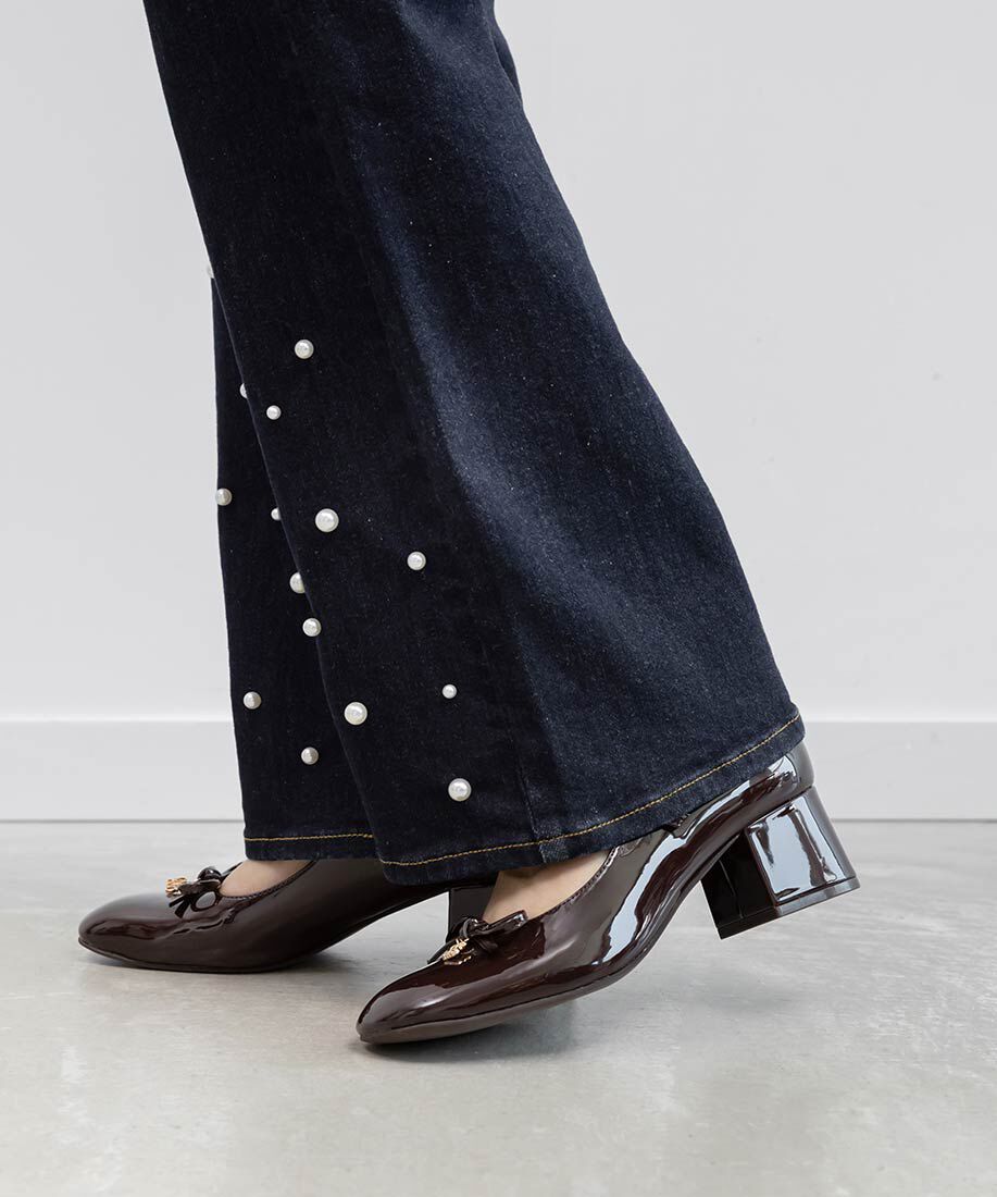  「モノグラムパーツメリージェーンパンプス」|パンプス|