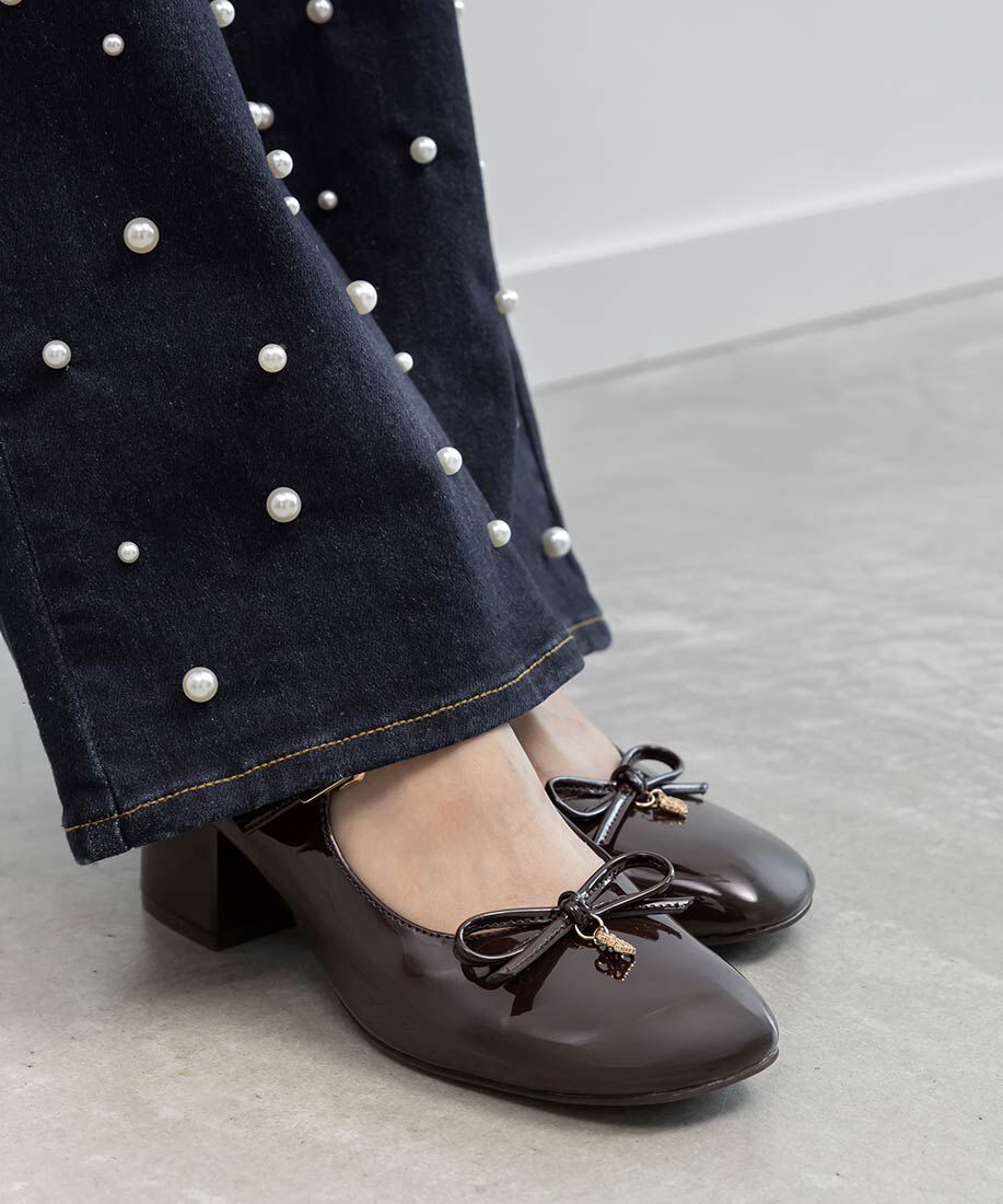  「モノグラムパーツメリージェーンパンプス」|パンプス|