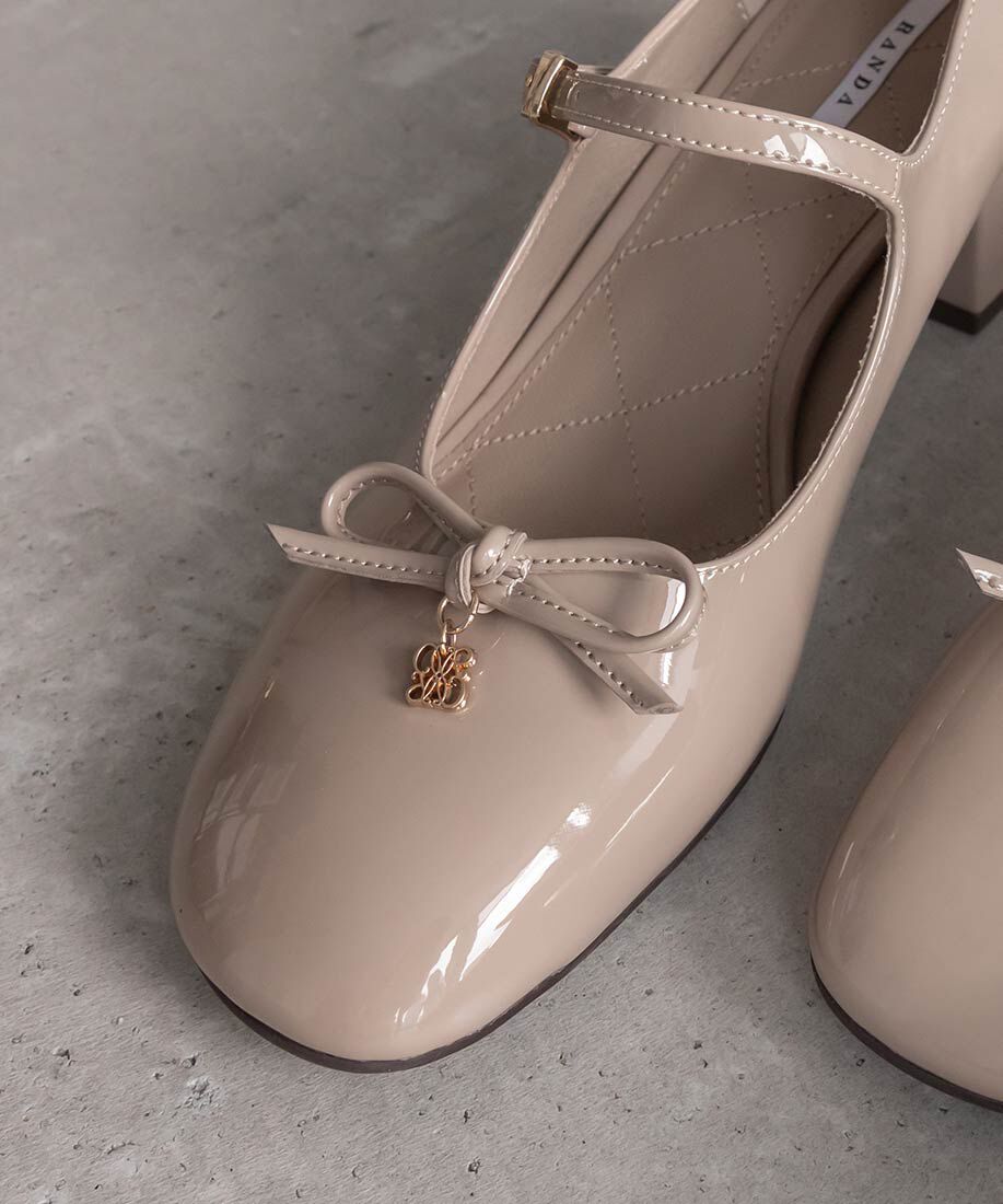  「モノグラムパーツメリージェーンパンプス」|パンプス|