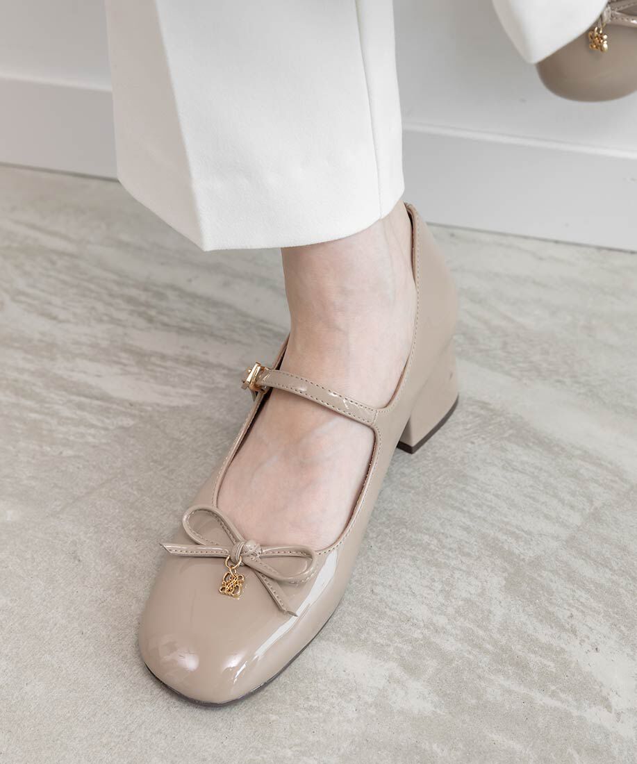  「モノグラムパーツメリージェーンパンプス」|パンプス|