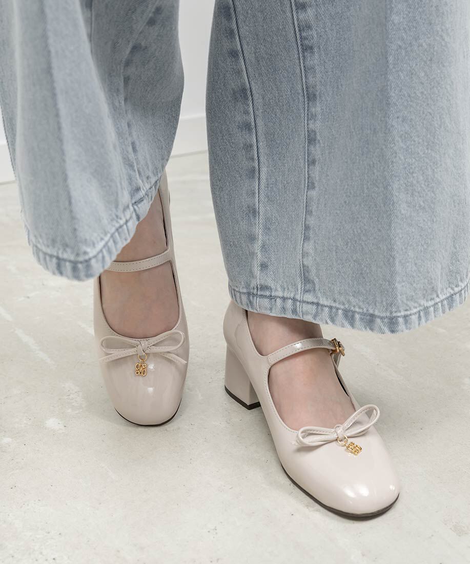  「モノグラムパーツメリージェーンパンプス」|パンプス|