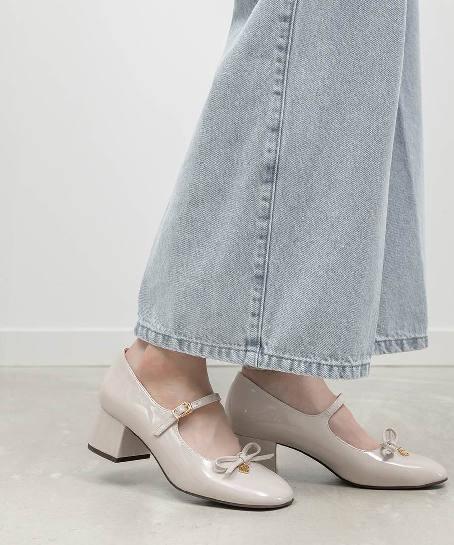  「モノグラムパーツメリージェーンパンプス」|パンプス|